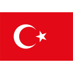 Drapeau Turquie - tissu - 60 x 90cm