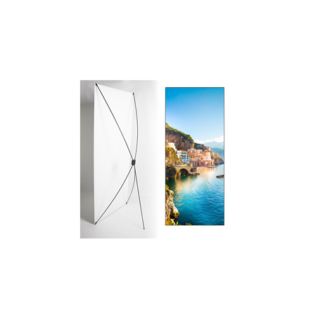 Kakemono Italie Amalfi - 180 x 80 cm sur Toile M1 avec structure X- Banner