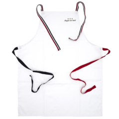 Tablier de cuisine blanc Brigade des Étoiles - Haut. 86cm