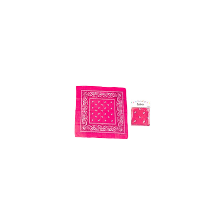 Bandana 55 x 55 cm rose - coton
