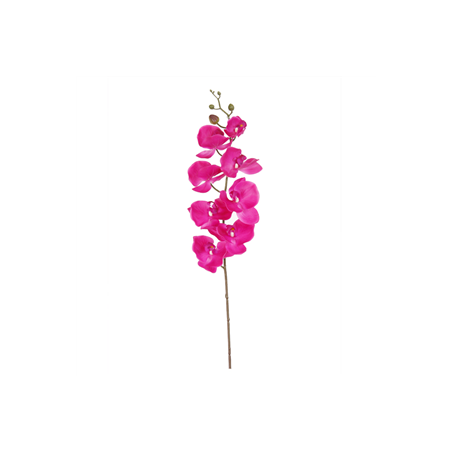 Branche d'orchidée rose - Haut. 96cm (fleurs artificielles sur 40cm)