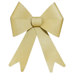 Noeud doré 30 cm PVC