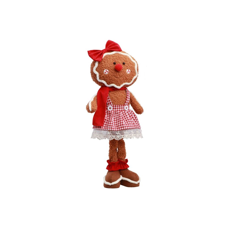 Bonhomme façon pain d'épices 20 x 10 x 41cm (modèle aléatoire)