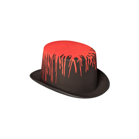 Chapeau haut de forme ensanglanté - taille adulte