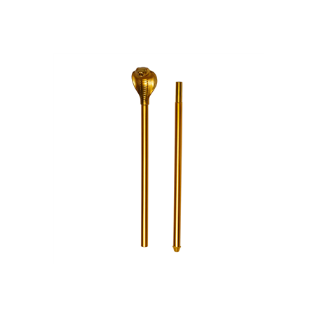 Sceptre serpent doré PE Haut. 90cm