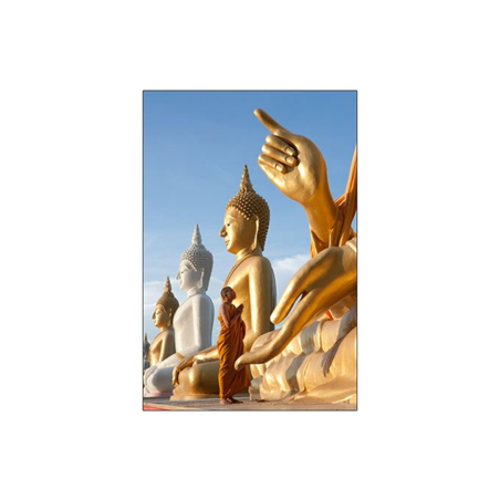 Visuel imprimé Thaïlande Bouddha - 40 x 30 cm sur support bristol 350 gr