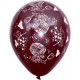 Ballons multicolores motif " Vin nouveau"  pochette de 8 - Diam. 29cm