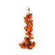 mandarines - tresse x 5 - polystyrène/corde - Long. 100cm