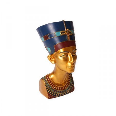 Buste de Nefertiti - résine - H. 33cm