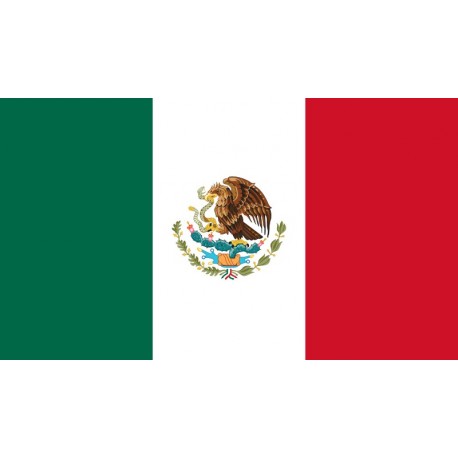 Drapeau Mexique - tissu - 90 x 150cm