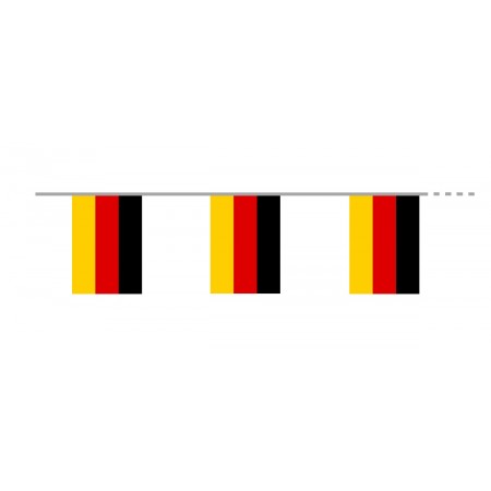Guirlande Allemagne  - 10 fanions 20 x 30 cm - papier - Long.420cm