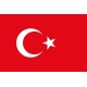 Drapeau Turquie - tissu - 90 x 150cm  