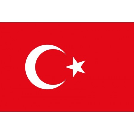 Drapeau Turquie - tissu - 90 x 150cm  