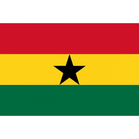 Drapeau Ghana - tissu - 90 x 150cm