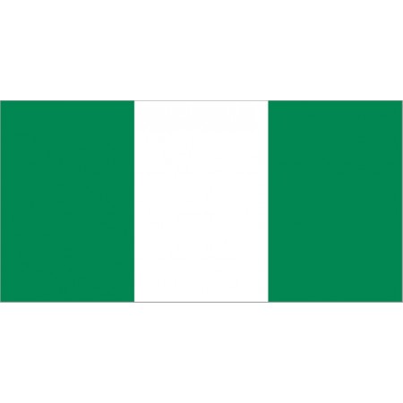 Drapeau Nigeria - tissu - 90 x 150cm  