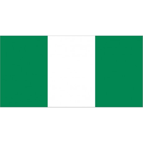 Drapeau Nigeria - tissu - 90 x 150cm  