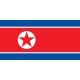 Drapeau Corée du Nord - tissu - 90 x 150cm  