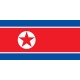 Drapeau Corée du Nord - tissu - 90 x 150cm  