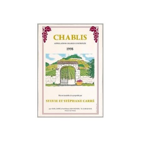 Tissu Imprimé  Chablis  - Coton - 48 x 72 cm*