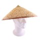 Chapeau chinois  conique - paille - taille adulte