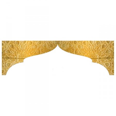 Fronton Oriental 150 x 45 cm (2 éléments) Recto Verso - ignifugé M1 + profil 