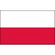 Drapeau Pologne - tissu - 60 X 90 cm