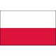 Drapeau Pologne - tissu - 60 X 90 cm