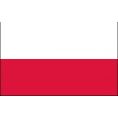 Drapeau Pologne - tissu - 60 x 90cm