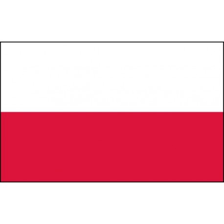 Drapeau Pologne - tissu - 60 X 90 cm
