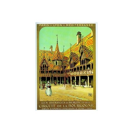 Affiche Bourgogne Beaune - 50 x 70cm