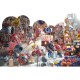 Panoramique "Marché de Noel" " boules" 80 x 53 cm recto verso PVC M1