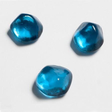 Pierres précieuses factices (Couleurs assorties vert, bleu, blanc) 1 kg