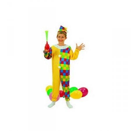 Costume clown - polyester - 7/9 ans*