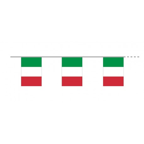 Guirlande  ITALIE - 15 fanions pvc - Long 500cm