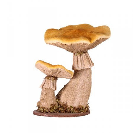 champignon jaune et gris 23x18xh20 cm