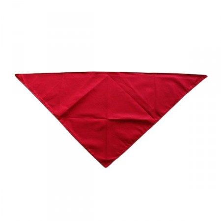 Bandana rouge - tissu - 57 x 57 x 83cm