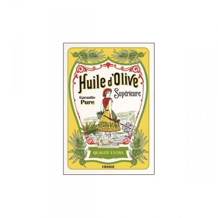 Tissu Imprimé  Huile d'olive  - Coton - 48 x 72 cm