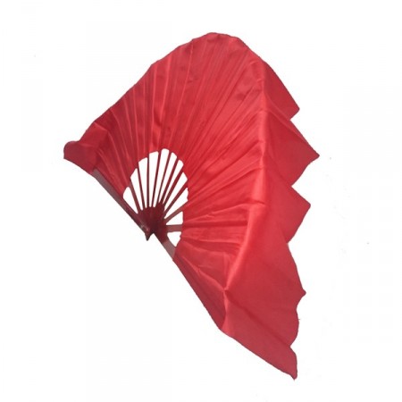 Eventail flamenco avec support - Tissu - diam 75 cm