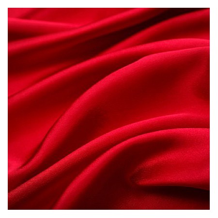 Tissu satin rouge Largeur 140 cm le ml