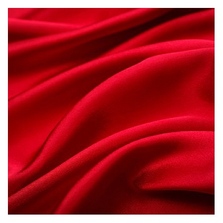 Tissu satin rouge le ml - Larg 150 cm (vendu au mètre)