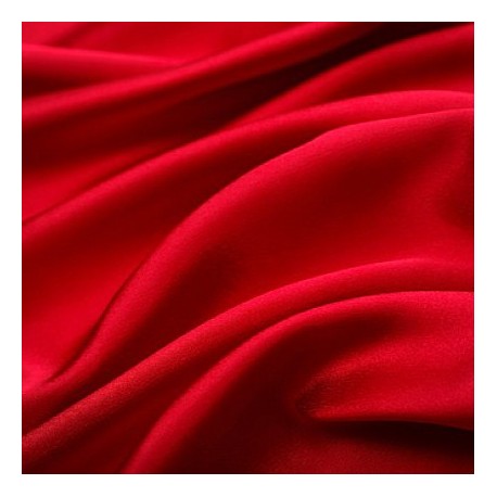 Tissu satin rouge le ml - Larg 150 cm (vendu au mètre)