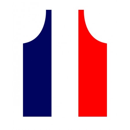 Tablier drapeau FRANCE - Polyester - 90 x 64cm