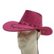 Chapeau Country rose - feutre - taille adulte