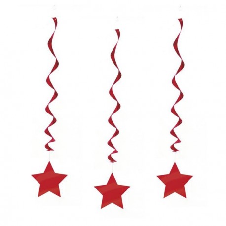 Virvatelles rouge x3 - PVC - Long: 91 cm