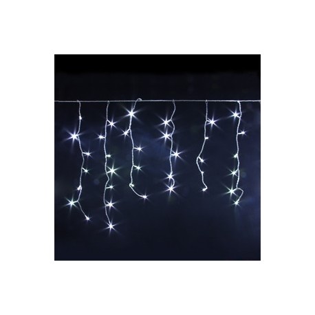 Konstsmide Guirlande lumineuse stalactites pour l'extérieur 80 LED blanc  chaud (l x H) 300 cm x 87.5 cm minuteur, gel - Conrad Electronic France