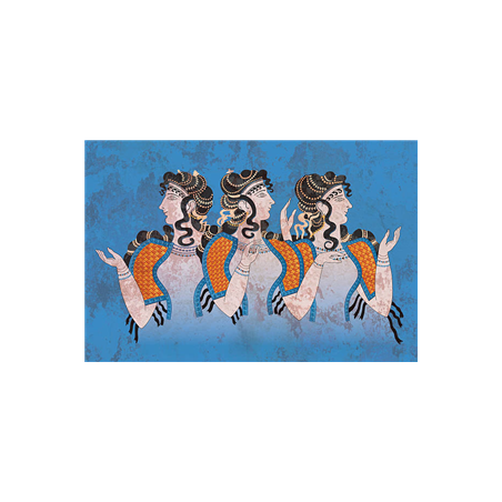 Visuel imprimé Crête 3 Femmes mosaïque - 40 x 30cm sur support bristol 350 gr