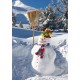 Affiche Bonhomme de neige - papier - 42 x 60 cm
