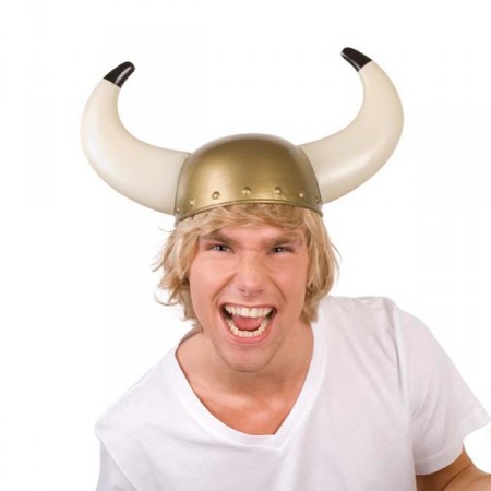 Casque viking PVC - Haut. 22cm Diam. 43cm