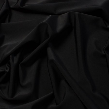 Tissu satin noir larg 150 cm le ml