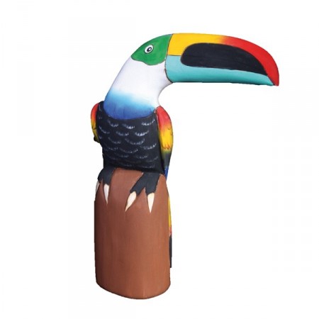 Toucan - Artisanat d'Amerique du Sud - balsa - haut : 30 cm
